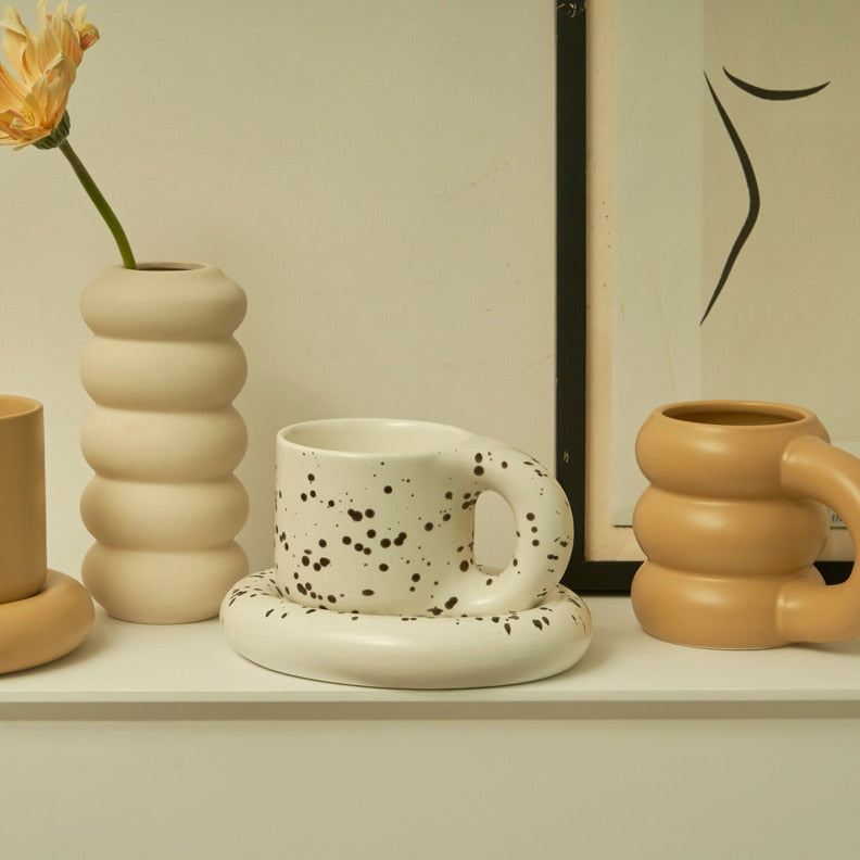 Ceramic Mug and Saucer set