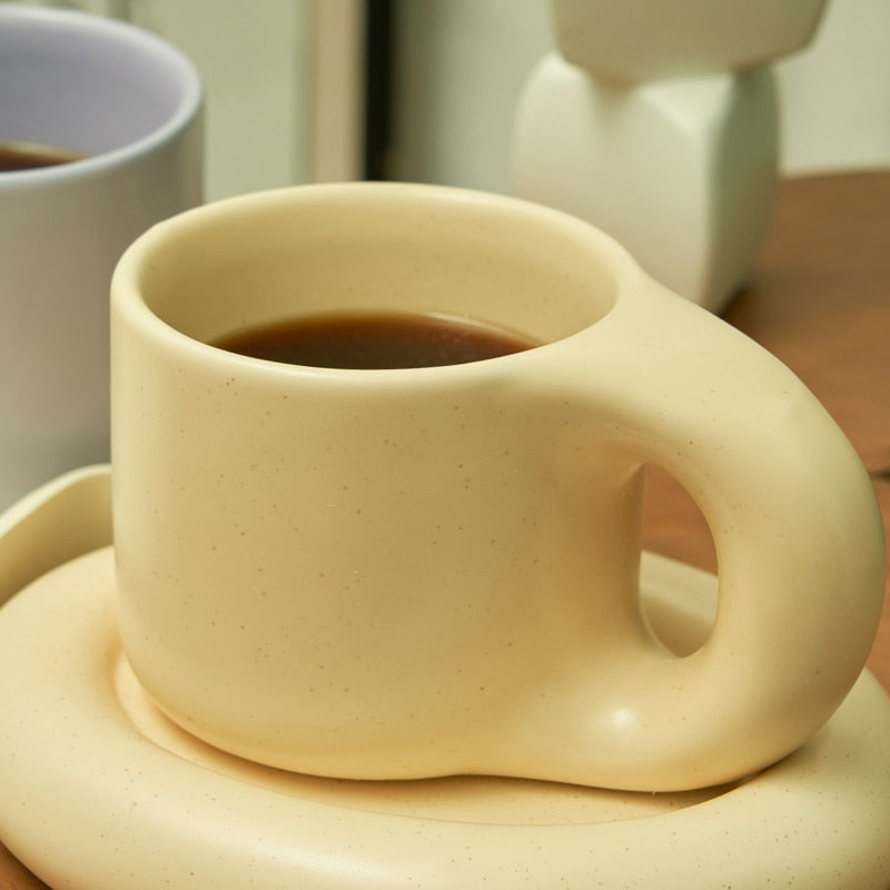 Ceramic Mug and Saucer set