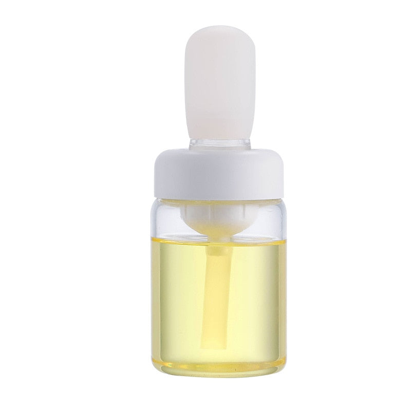 Oil Baster and Dispenser, basting brush with base