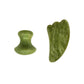 Natural Jade Gua Sha tools for firming and lifting the skin. Perfect for your self care routine. 