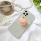 Chonky Peach Phone Socket. Griptok. Attach it to your phone so you can hold it securely, prop it up whilst watching shows, or just fiddle around with it. Compatible with any phone!