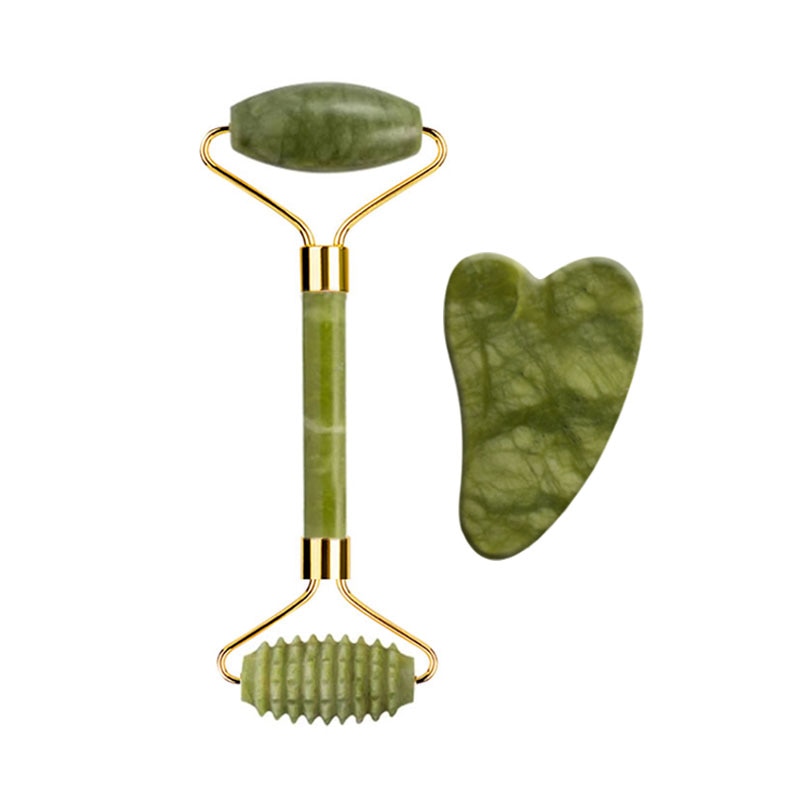 Natural Jade Gua Sha tools for firming and lifting the skin. Perfect for your self care routine. 