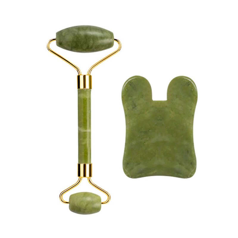 Natural Jade Gua Sha tools for firming and lifting the skin. Perfect for your self care routine. 