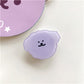 Cartoon Purple Dog Phone Socket. Attach these to your phone so you can hold it securely, prop it up whilst watching shows, or just fiddle around with it.  Compatible with any phone!