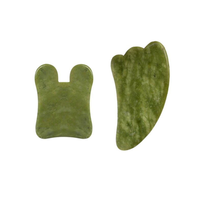 Natural Jade Gua Sha tools for firming and lifting the skin. Perfect for your self care routine. 