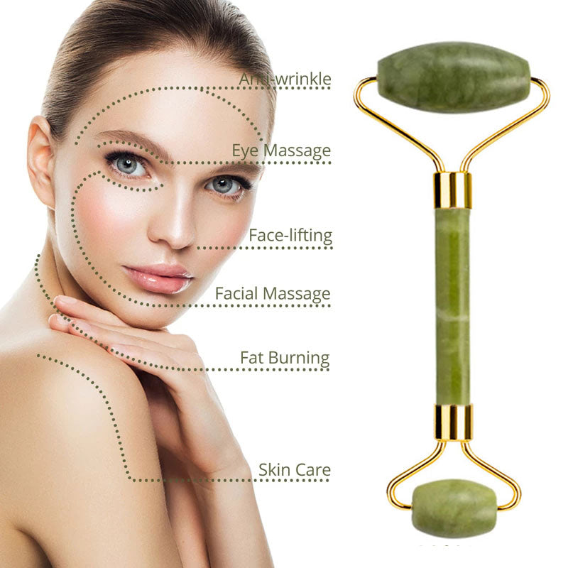 Natural Jade Gua Sha tools for firming and lifting the skin. Perfect for your self care routine. 
