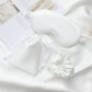 Silk sleeping mask and matching scrunchie set
