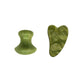 Natural Jade Gua Sha tools for firming and lifting the skin. Perfect for your self care routine. 