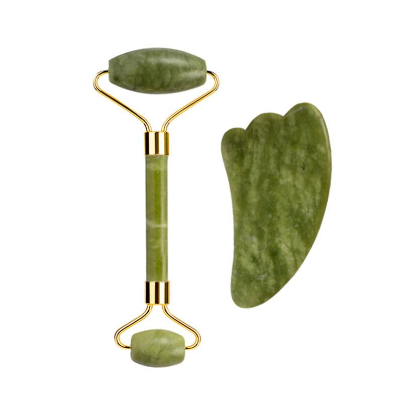 Natural Jade Gua Sha tools for firming and lifting the skin. Perfect for your self care routine. 