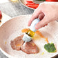 Oil Baster and Dispenser, basting brush with base. Used on steak.
