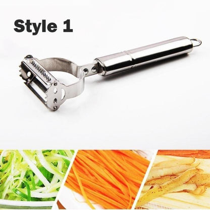 Dual purpose veggie peeler