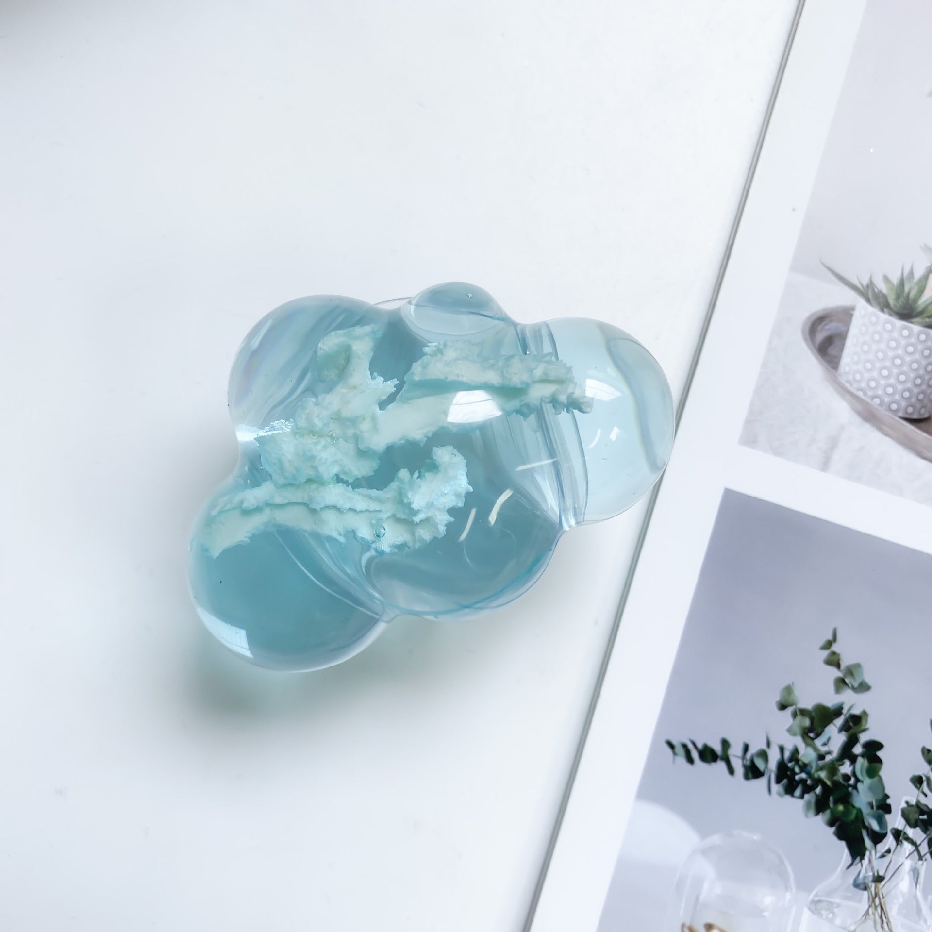 Holographic Clouds Phone Socket. Attach these to your phone so you can hold it securely, prop it up whilst watching shows, or just fiddle around with it.  Compatible with any phone!