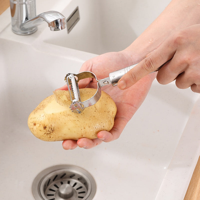 Dual purpose veggie peeler