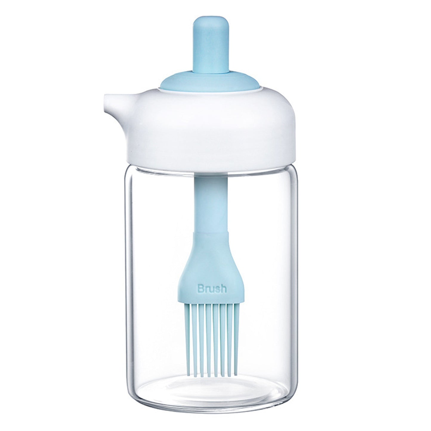 Oil Baster and Dispenser, basting brush with base 