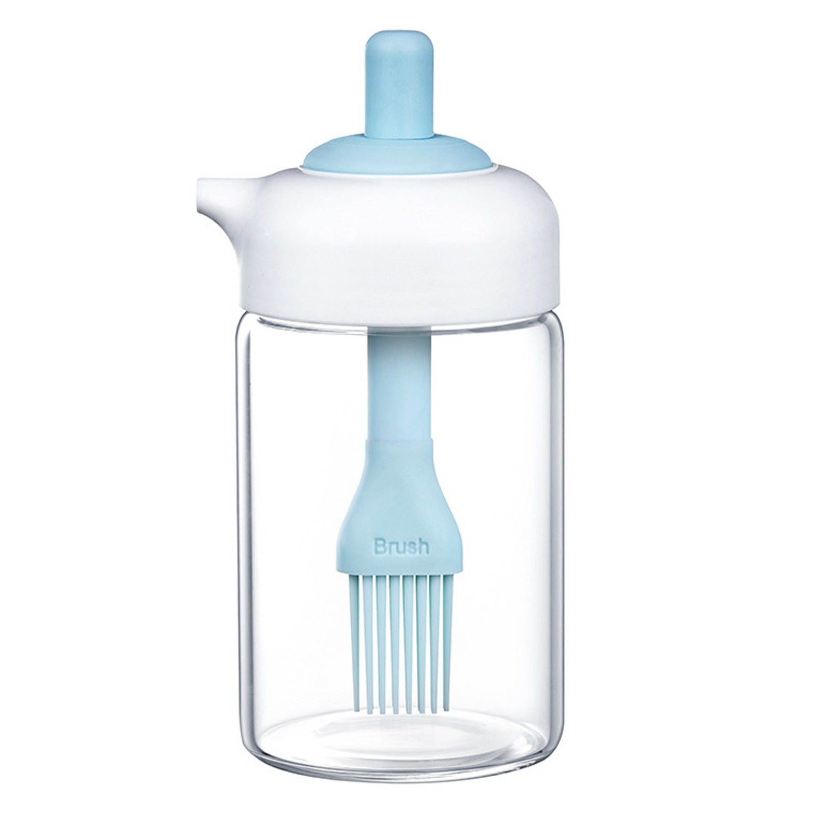 Oil Baster and Dispenser, basting brush with base 