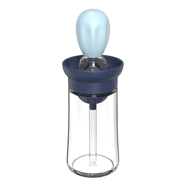 Oil Baster and Dispenser, basting brush with base 