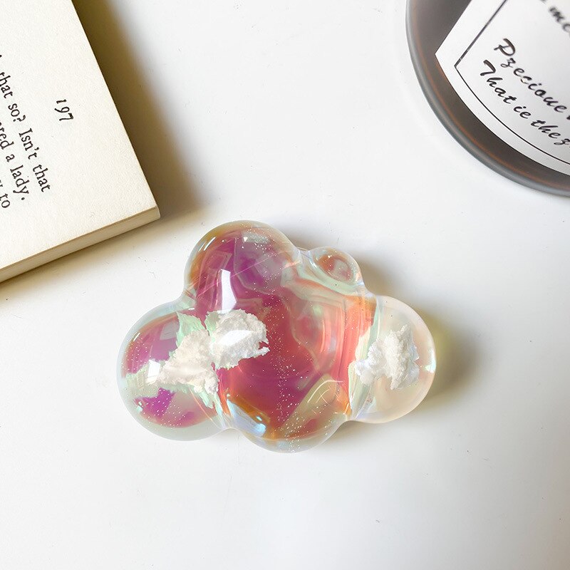 Holographic Clouds Phone Socket. Attach these to your phone so you can hold it securely, prop it up whilst watching shows, or just fiddle around with it.  Compatible with any phone!