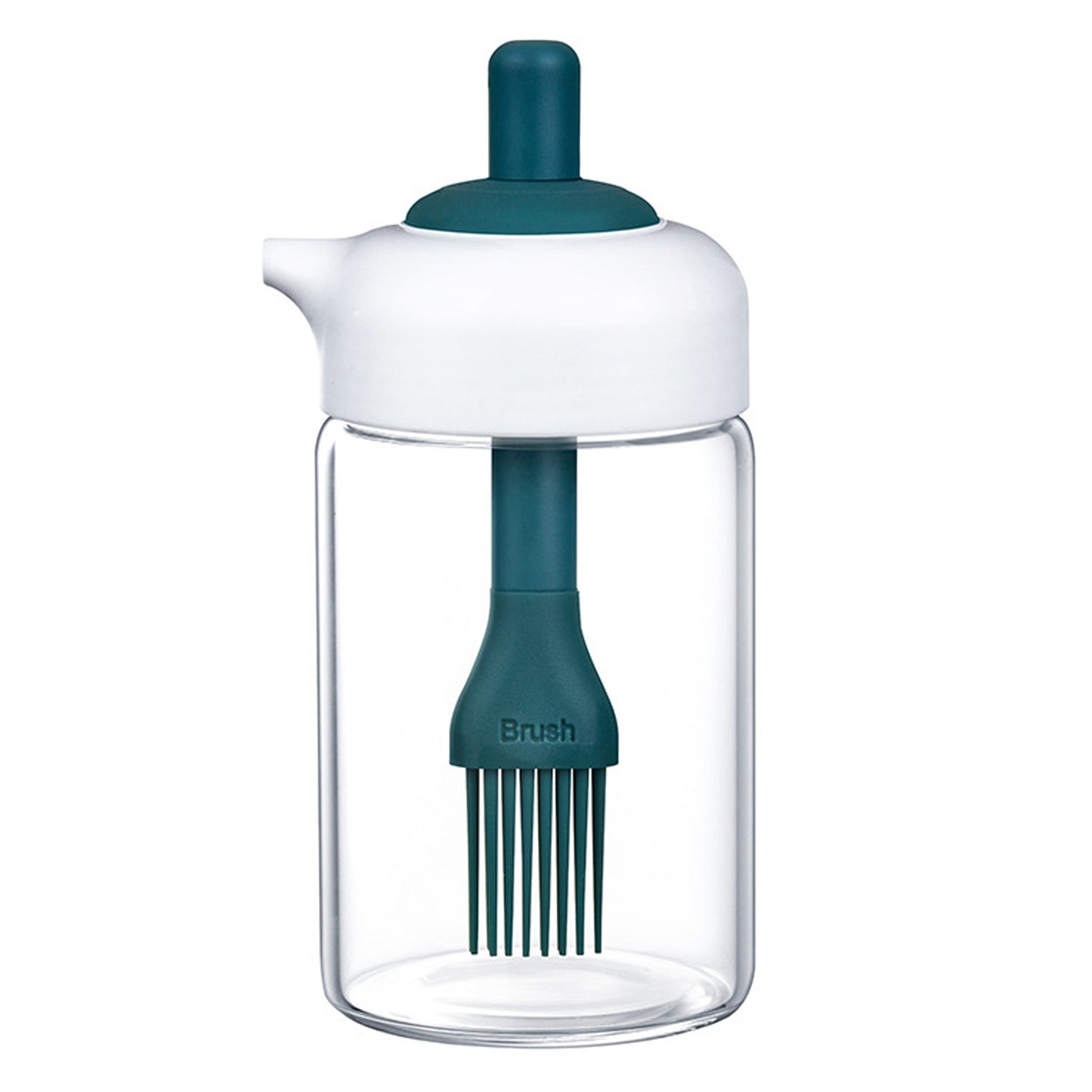 Oil Baster and Dispenser, basting brush with base 