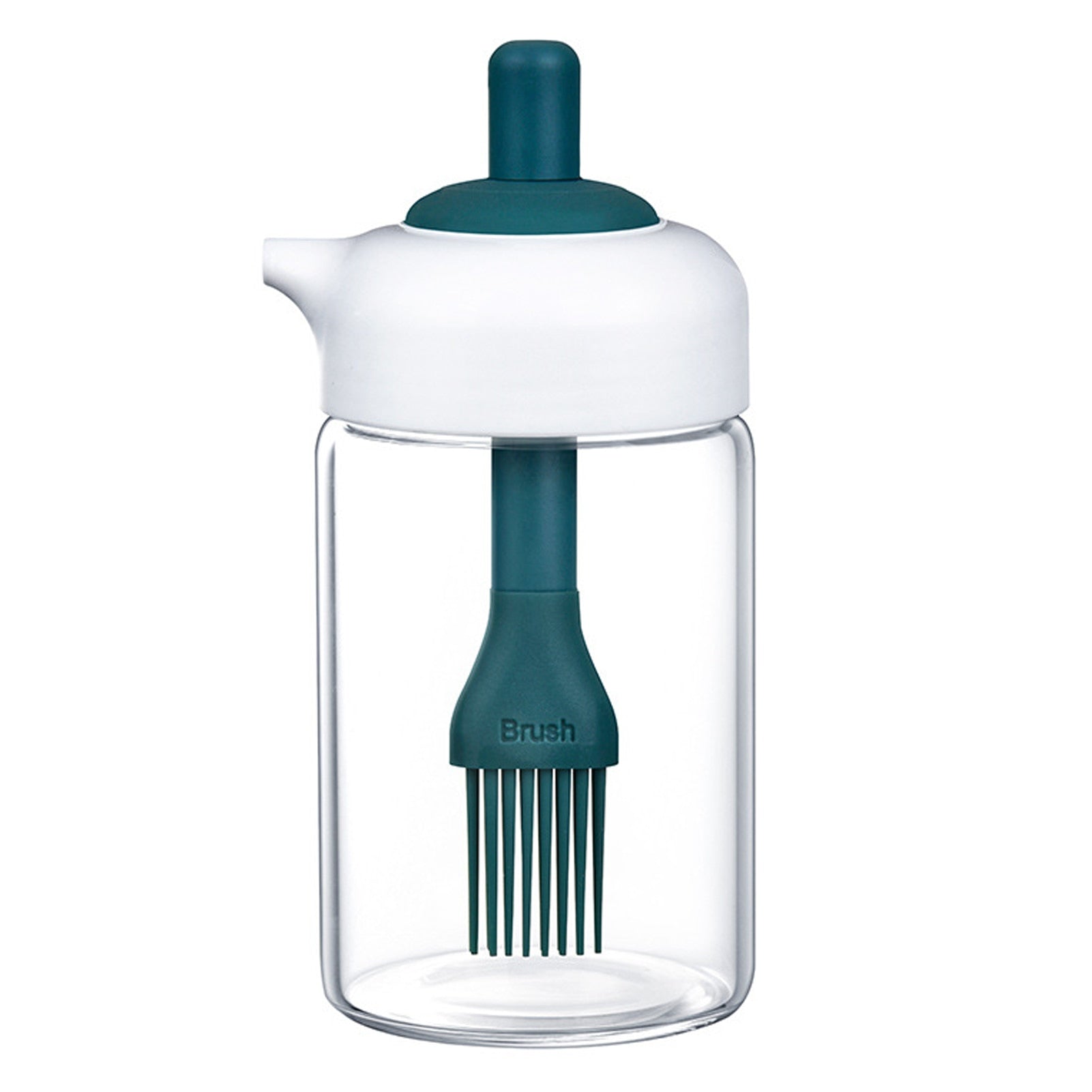 Oil Baster and Dispenser, basting brush with base 