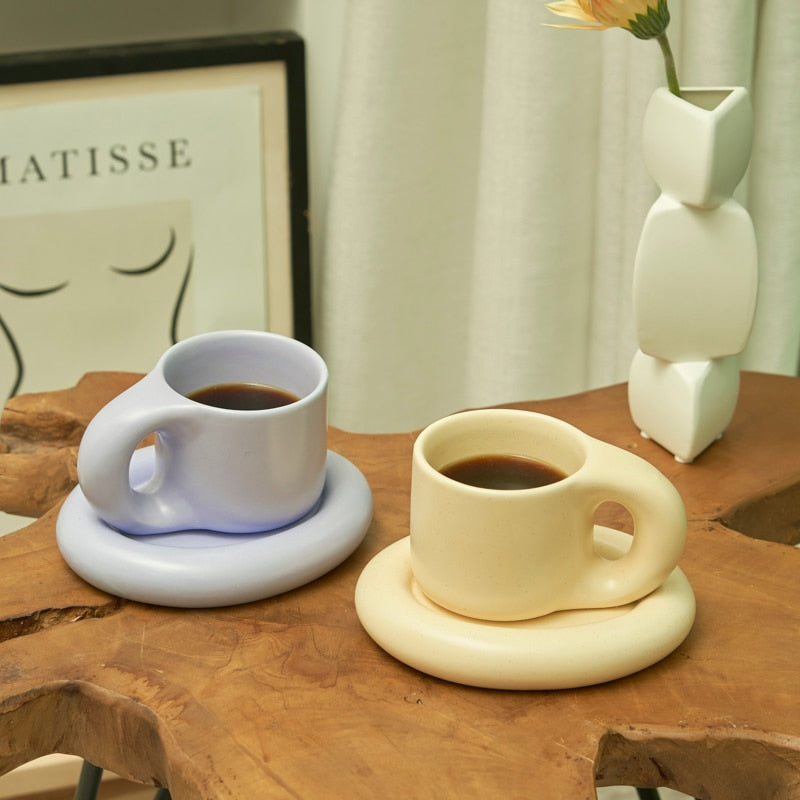 Ceramic Mug and Saucer set