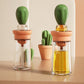 Oil Baster and Dispenser, basting brush with base 