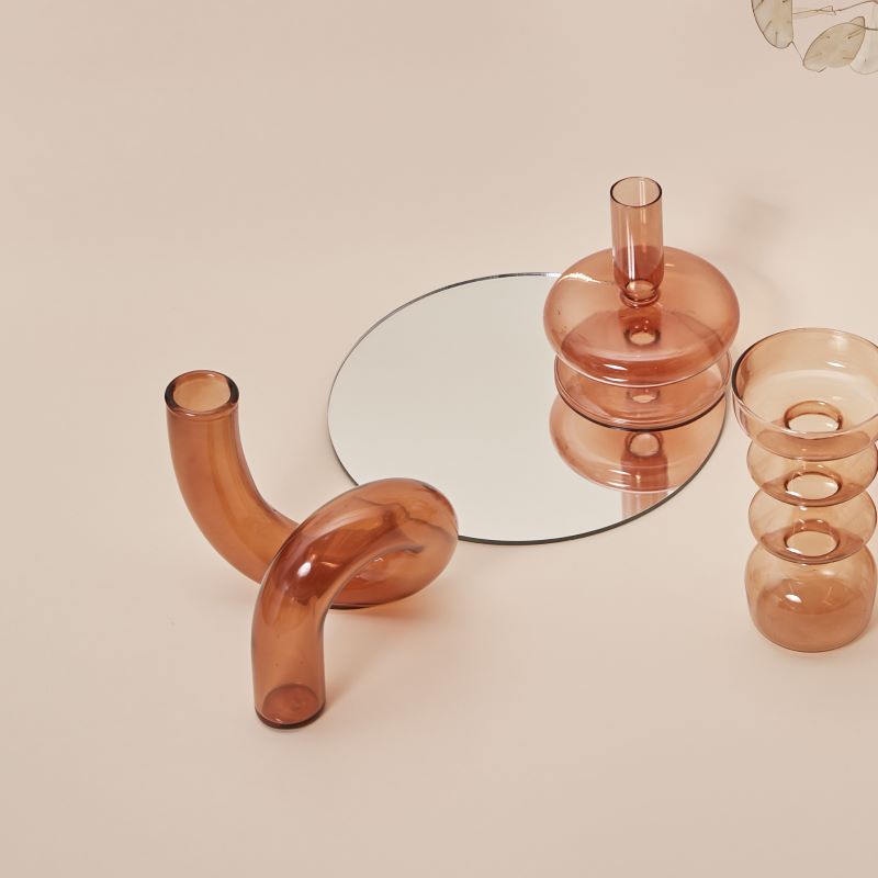 Glass Candle Sticks